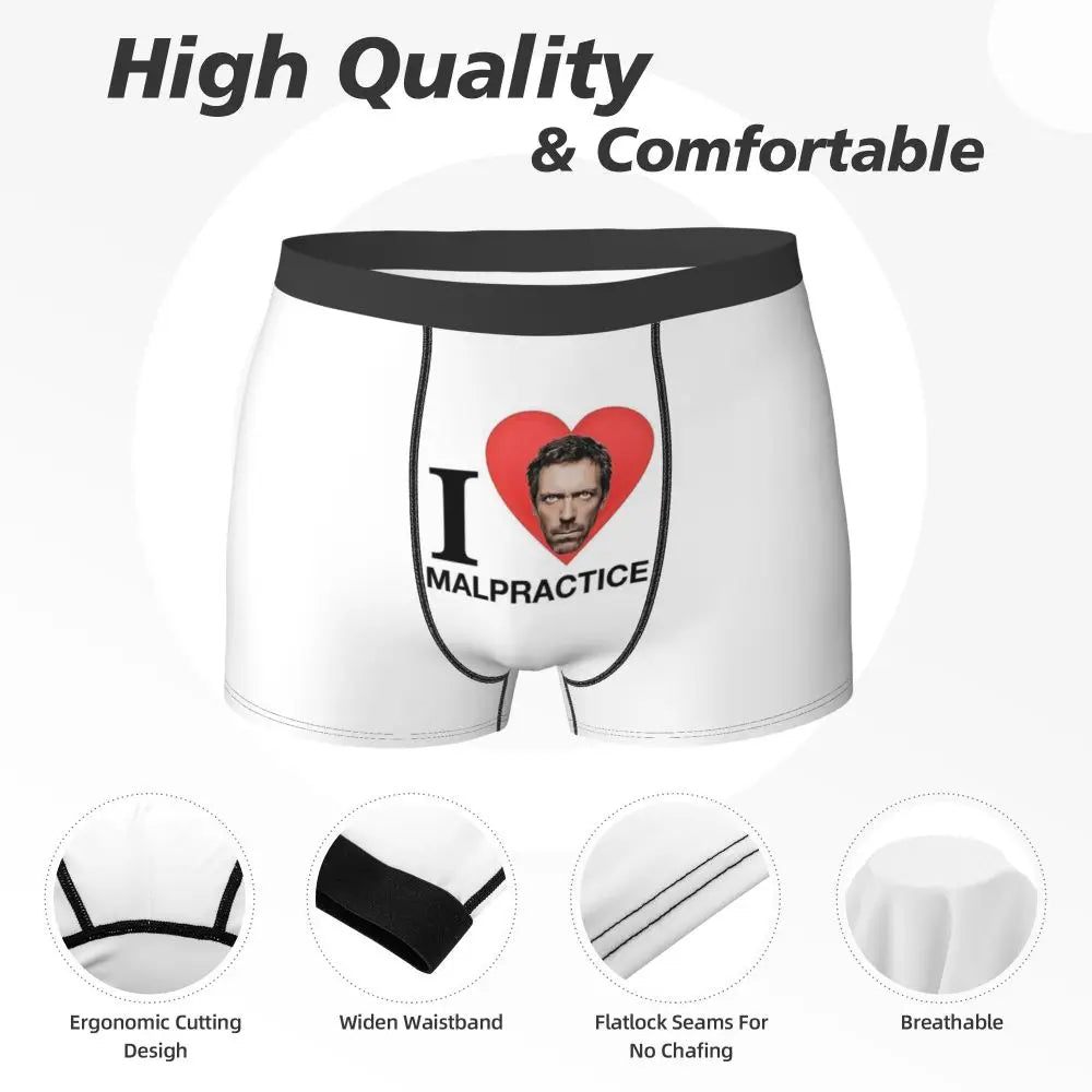 Boxer Underpants Shorts House MD Panties Men Soft Underwear for Homme Man Boyfriend Gifts
