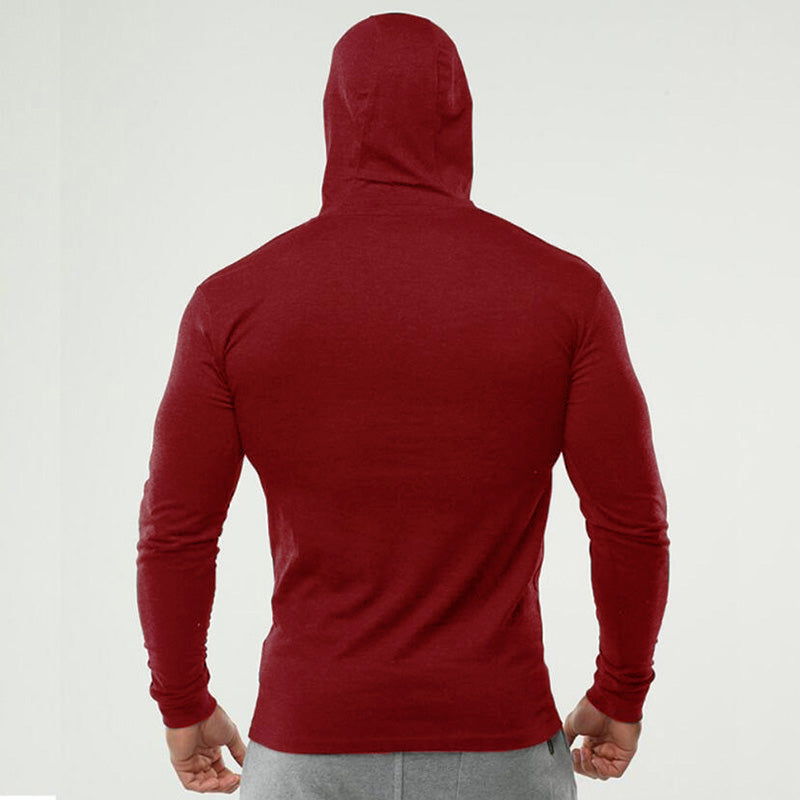 Mens Long Sleeve Bodybuilding T-Shirt