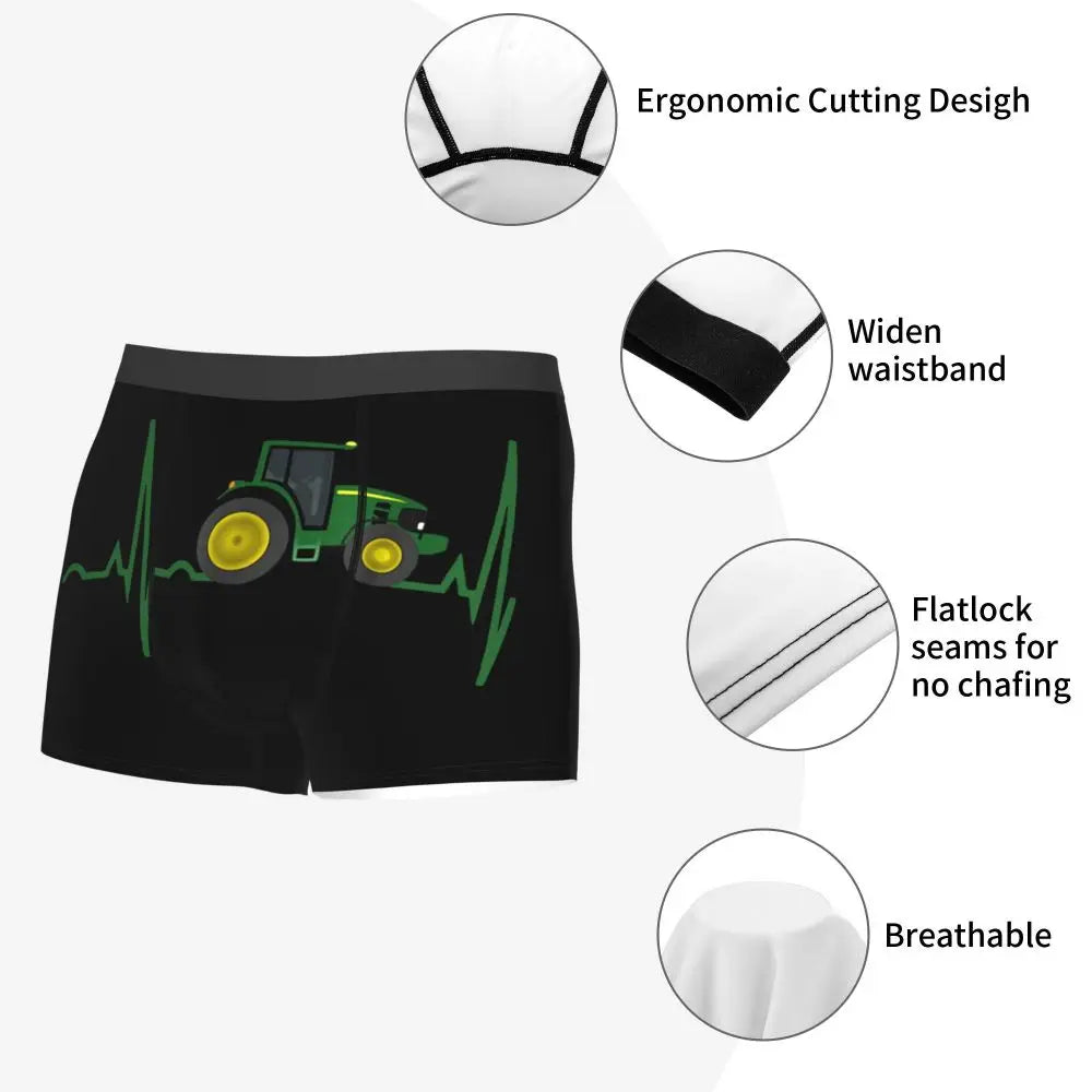 Custom Tractor Boxers Shorts Mens Briefs Underwear Fashion Underpants