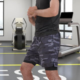 Men Sport Shorts Sportswear Double