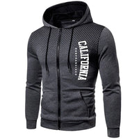 Fashion Men's Hoodies Print Casual Zipper Jacket Outdoors Sports Jogging Mens Clothing Autumn Winter Round Dot Sweatshirts Coat