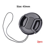 Camera Lens Cap High-quality 40.5mm 49mm 52mm 55mm 58mm 62mm 67mm 72mm 77mm 82mm Snap on Front Lens Cap for Camera
