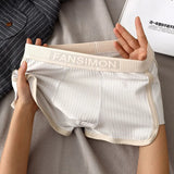 Men's Panties Boxer Shorts Underwear Sexy Striped Man Underpants Male Homme U Convex Shorts Lingerie Boxer Briefs