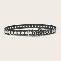 Women's Belt Fashionable Rivet Thin Belt Personalized Needle Buckle Belt Street Trend Punk HipHop Style Belt