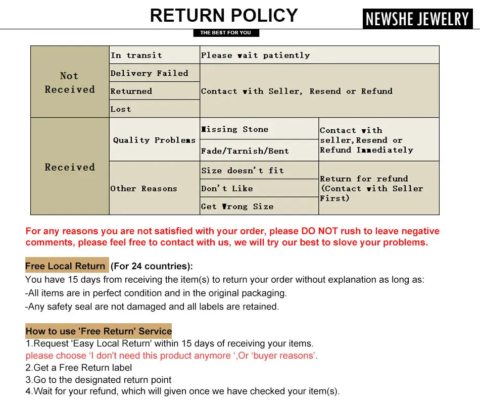 Newshe Original 925 Sterling Silver