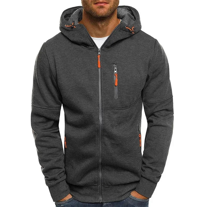 Men's Long Sleeve Zipper Hoodies