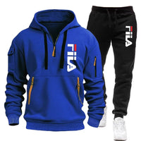 Casual Men's Hooded Sweatshirt and Pants
