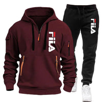 Casual Men's Hooded Sweatshirt and Pants