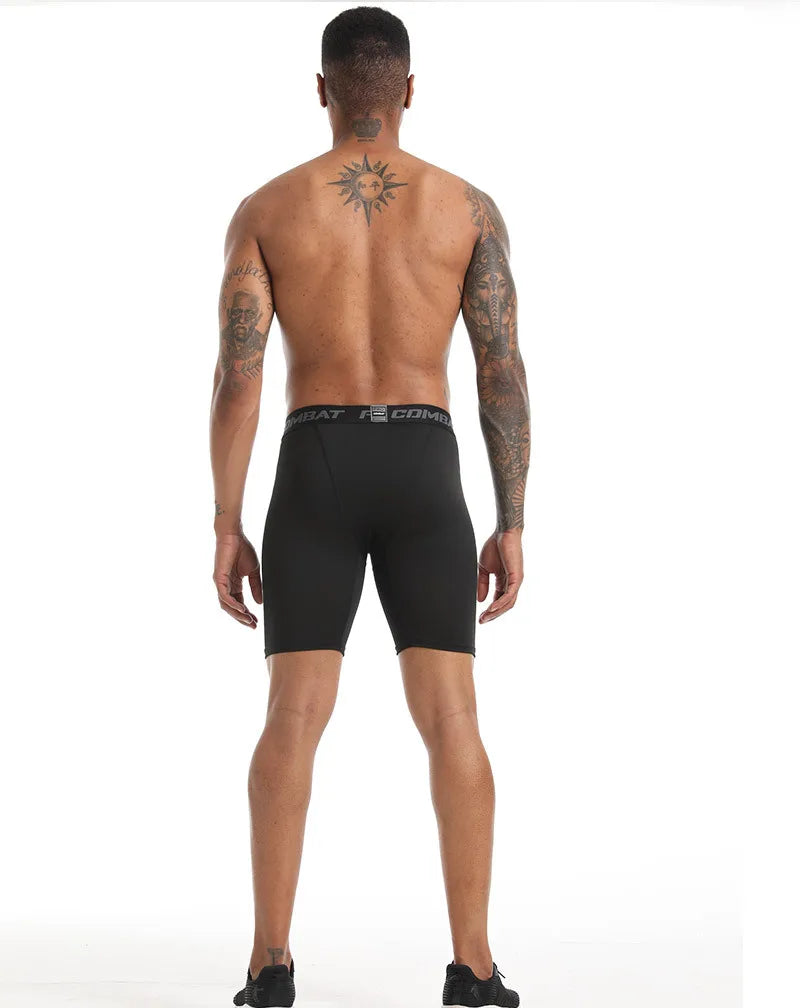 3-piece set of men's boxer shorts M-XXL quick drying black and white sports underwear, sweat absorbing, breathable and fitness