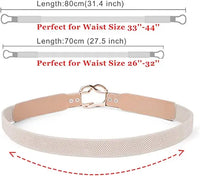 Women Skinny Belt for Dresses Ladies Fashion Elastic Belts Waist Band Cinch Waistband
