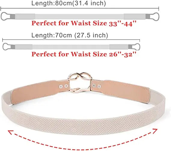 Women Skinny Belt for Dresses Ladies Fashion Elastic Belts Waist Band Cinch Waistband