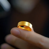 24K yellow gold Ancient Law Inheritance Ring