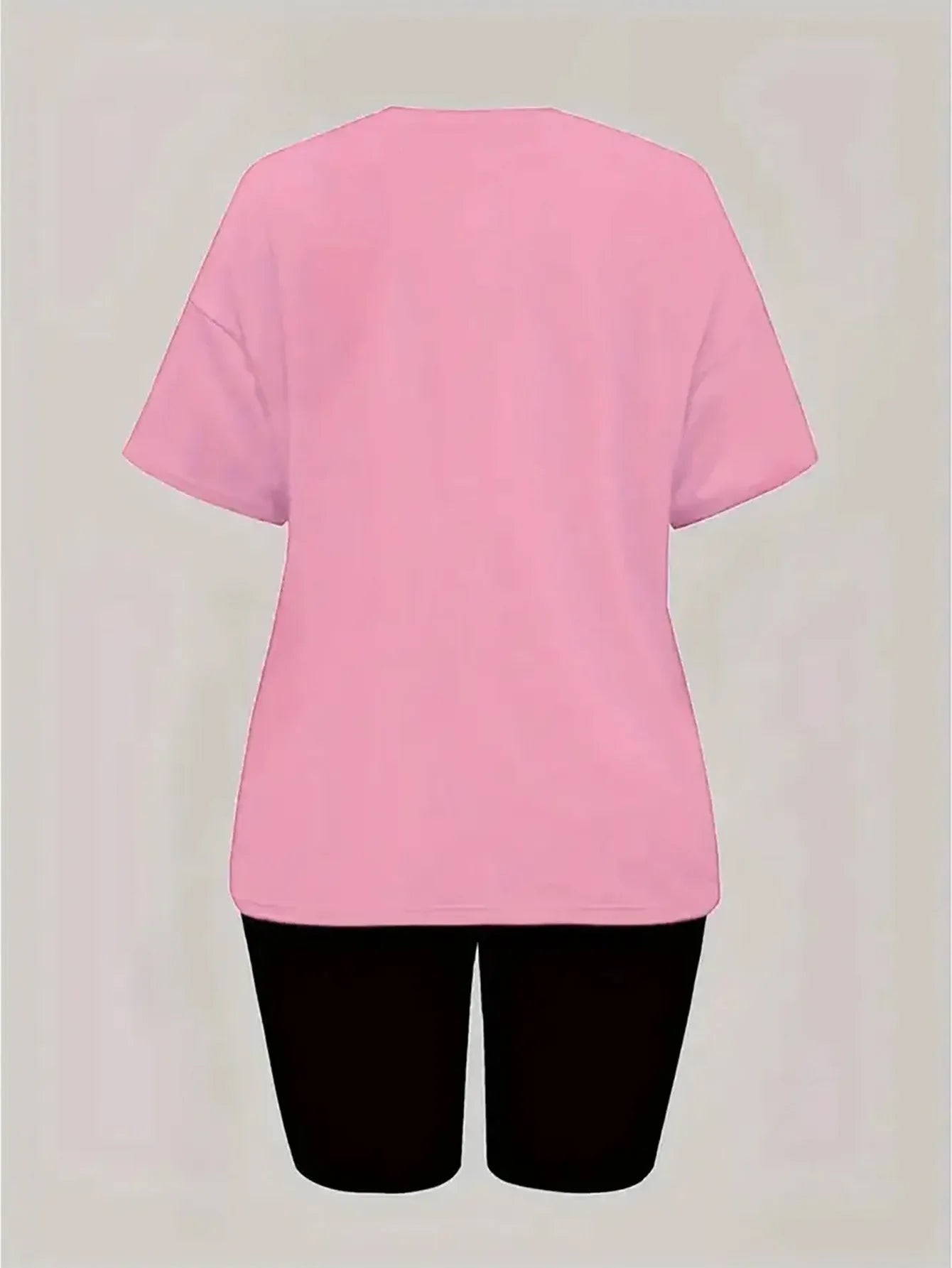 Short Sleeve T-Shirt with Running Athletic Shorts