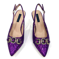 Pointed Toe High Heels Shoes and Bags Set