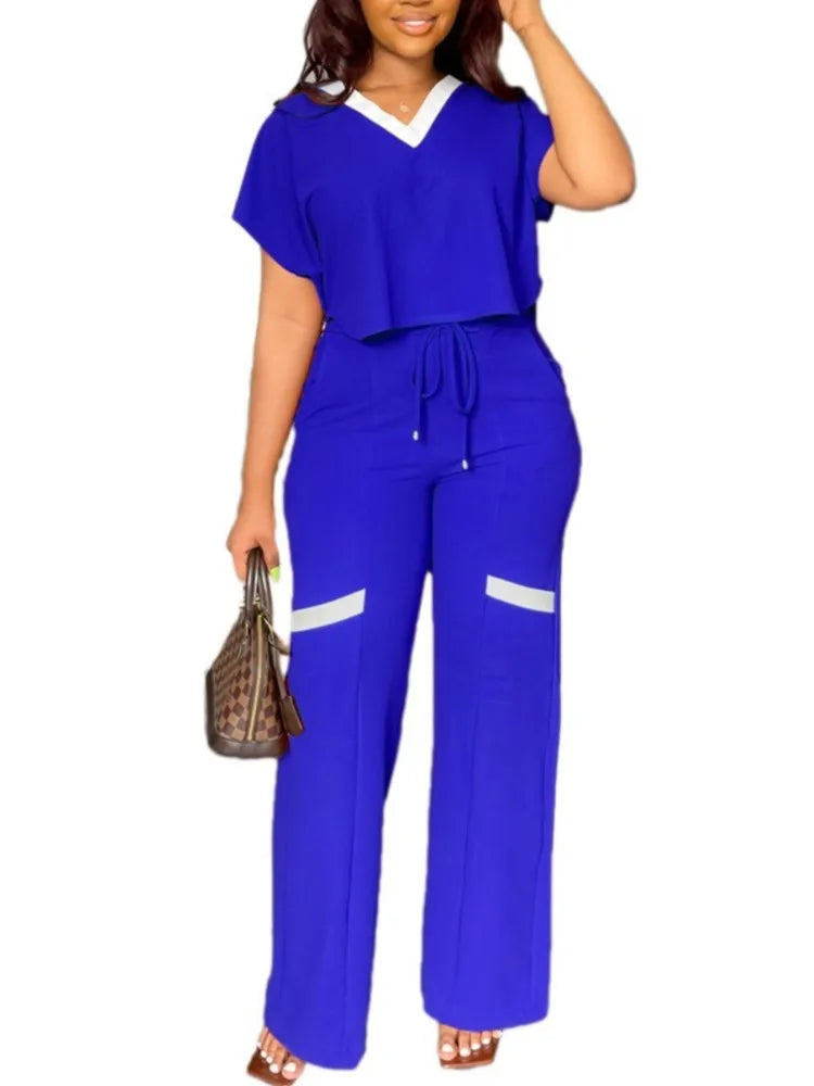 Women's Casual Elegant Short Sleeve Sports Suit
