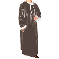 Casual PVC Latex Look Long Maxi Dress