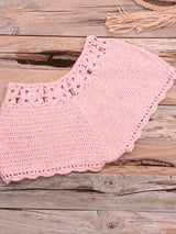 Crochet Bohemia Style Off Shoulder Bikini