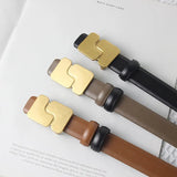 Women's Belt Brand High Quality Fashion Belt Metal Buckle Girls jeans Dress Accessories A Fancy Gift From A Friend