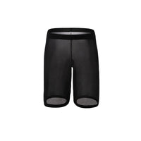 Mens Boxer Shorts Long Leg Breathable Sheer Mesh Trunks Sports Training Quick-drying Boxers SeeThrough Bottoms Sportswear