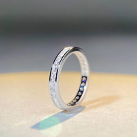 18K white gold versatile and layered tail ring
