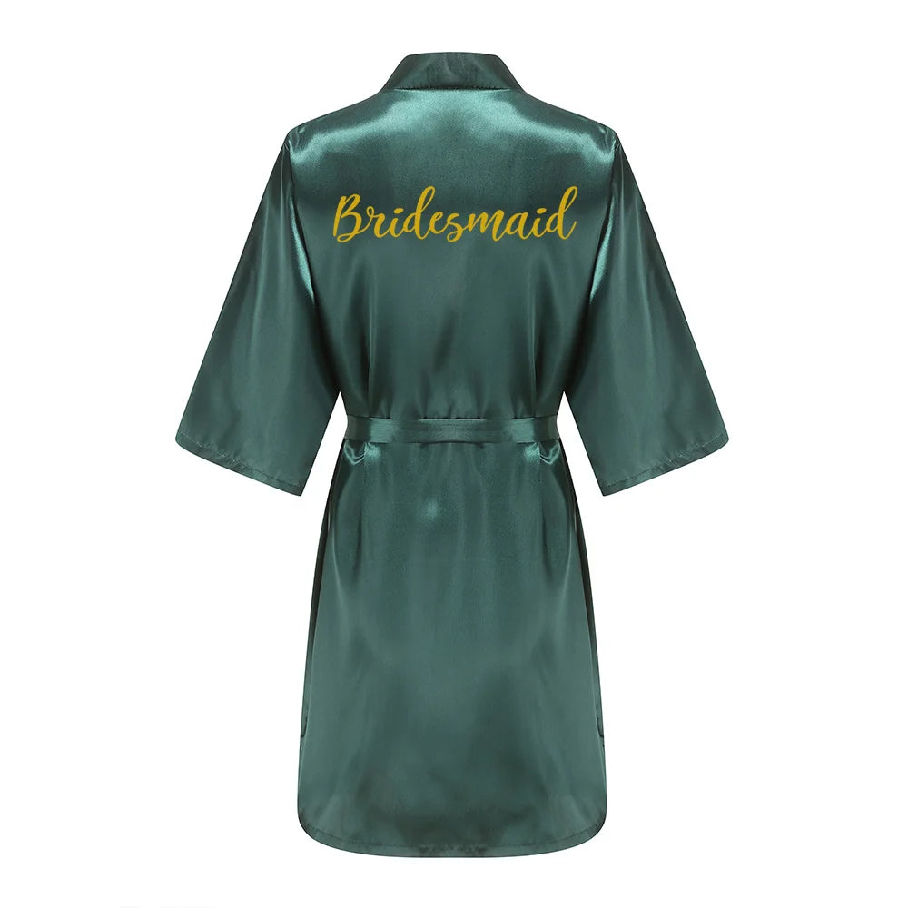 Sexy Women Bridesmaid Printed Robes
