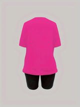 Loose Round Neck Short Sleeved T-Shirt & Shorts Set