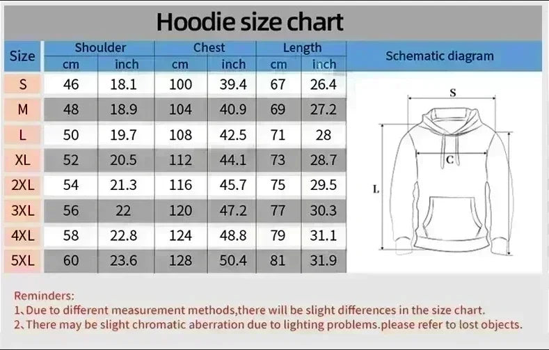 Cartoon Bear Pattern Men's Hoodie