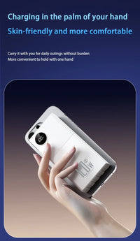 200000mAh 120W Power Bank Large Capacity Super Fast Charge Portable Power Bank With 4 Charging Cables LED Digital Display New