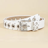 Women's Belt Fashionable Rivet Thin Belt Personalized Needle Buckle Belt Street Trend Punk HipHop Style Belt