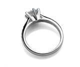 Women Six claw jewelry simple 70ct diamond ring
