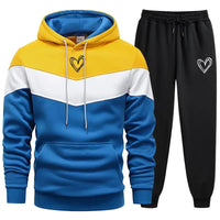 Hot Sales Mens Tracksuit Printing Single Piece Tricolor Sweatshirts Sweatpants Casual Man Clothing Quality Hoodie Autumn Winter