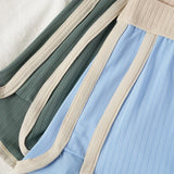 Men's Fashion Striped Boxer Shorts Underwear Sexy Panties Casual Male Boxers Homme U Convex Shorts Lingerie Underpants