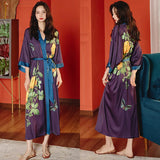 Summer Ice Silk Pajamas Bathrobes