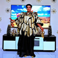 Fashion african dresses for women elegant luxury turkey woman dresses Two-piece set african dress woman