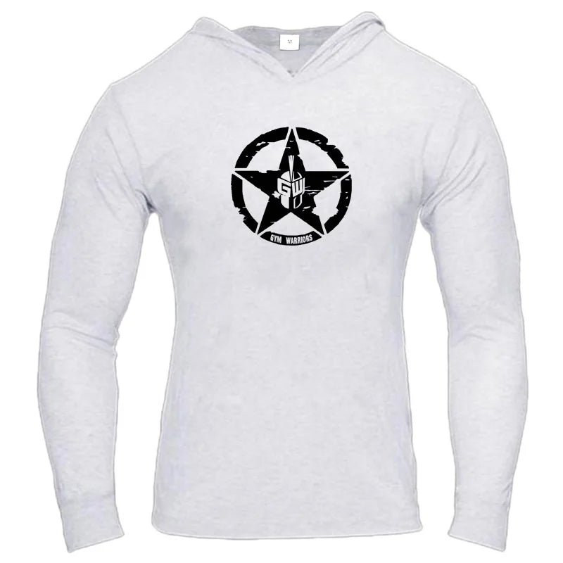 Mens Long Sleeve Bodybuilding T-Shirt