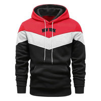 2025 Versatile Mens Tracksuit Print Casual Tricolor Sweatshirt Outdoors Sports Jogging Mens Clothing Fashion Street Hoodies Tops
