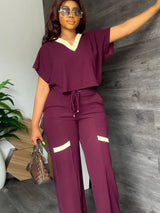 Women's Casual Elegant Short Sleeve Sports Suit