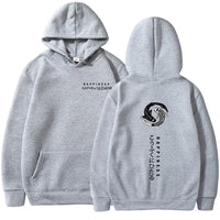 New Trendy Print Versatile Men Hooded Sweatshirt