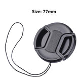 Camera Lens Cap High-quality 40.5mm 49mm 52mm 55mm 58mm 62mm 67mm 72mm 77mm 82mm Snap on Front Lens Cap for Camera