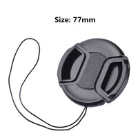 Camera Lens Cap High-quality 40.5mm 49mm 52mm 55mm 58mm 62mm 67mm 72mm 77mm 82mm Snap on Front Lens Cap for Camera