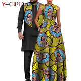 African Dresses for Matching Couple Outfits for Party Vestidos Y23C067