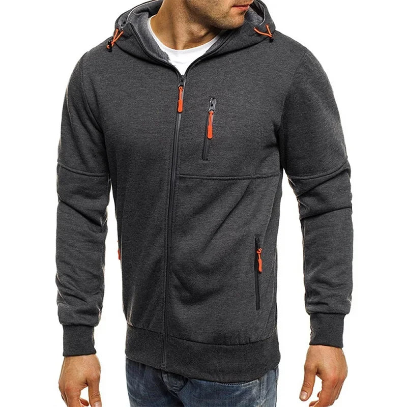Men's Long Sleeve Zipper Hoodies