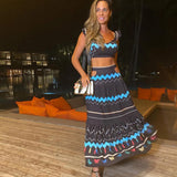 Women Geometry Printed Beach Cover Up