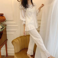 Women's Lolita Princess V Neck Pajama Sets