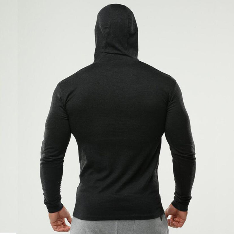 Mens Long Sleeve Bodybuilding T-Shirt