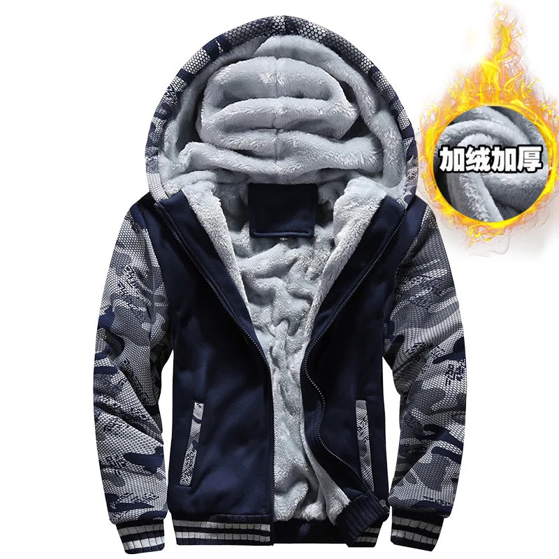 Men Autumn Winter Hooded Sweatshirt