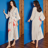 Summer Ice Silk Pajamas Bathrobes