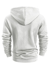 Spring and Autumn Zipper Hooded Casual Sweatshirt