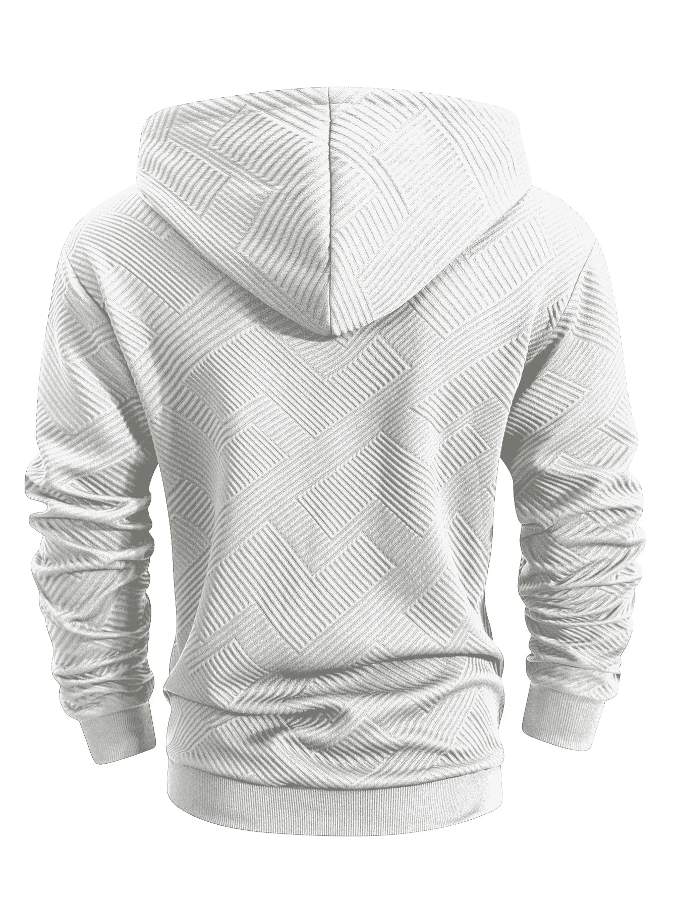 Spring and Autumn Zipper Hooded Casual Sweatshirt