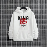 King Printing Mens Tracksuit Clothing Casual Sweatshirts Outdoors Sports Jogging Mens Hoodies Street Sportswear Autumn Winter
